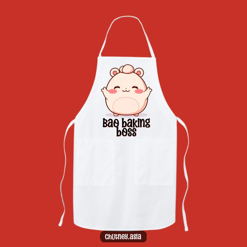 Funny Bao Bun Wave Apron: Cook with Cute Culinary Cheer