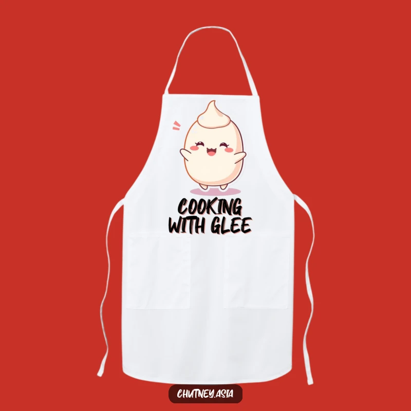 Funny Blushing Mochi Apron: Cook with Delight and Humor, Perfect Funny Gift!
