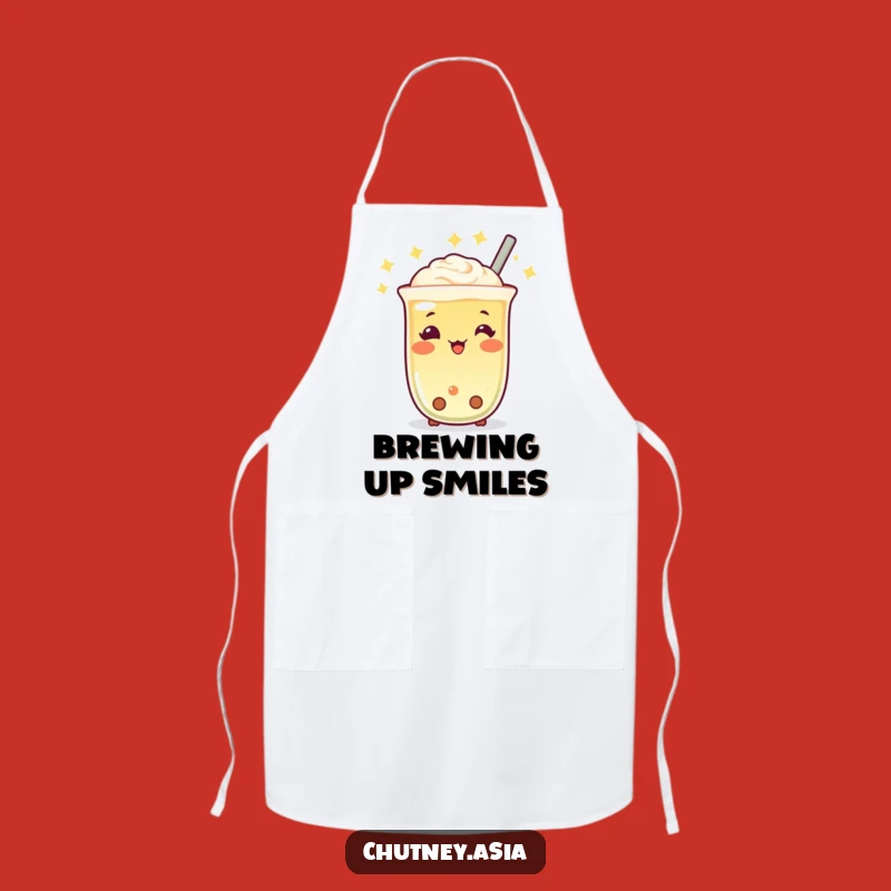 Funny Boba Tea Twinkle Apron: Cook with Cute Cheer, Perfect Funny Gift!