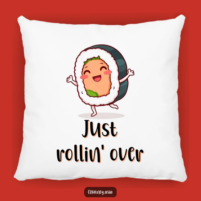 Funny Sushi Roll Jig Pillow: Cuddle Up with Comedic Cuisine