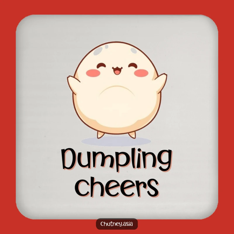 Funny Dumpling Dance Coasters: Protect Surfaces with Adorable Style