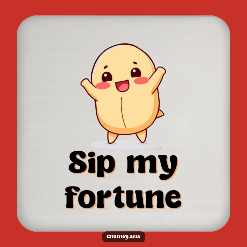 Funny Fortune Cookie Cartwheel Coasters: Protect Surfaces with Luck