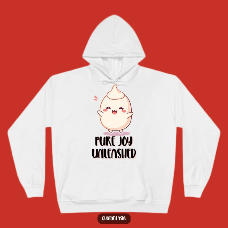 Cozy Funny Blushing Mochi Hoodie: Stay Warm with Delight and This Funny Gift!