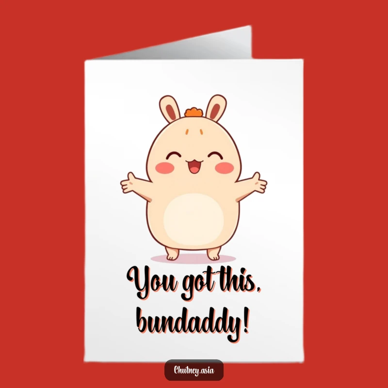 Free Printable Bao Bun Congrats Card - Embracing Success Downloadable