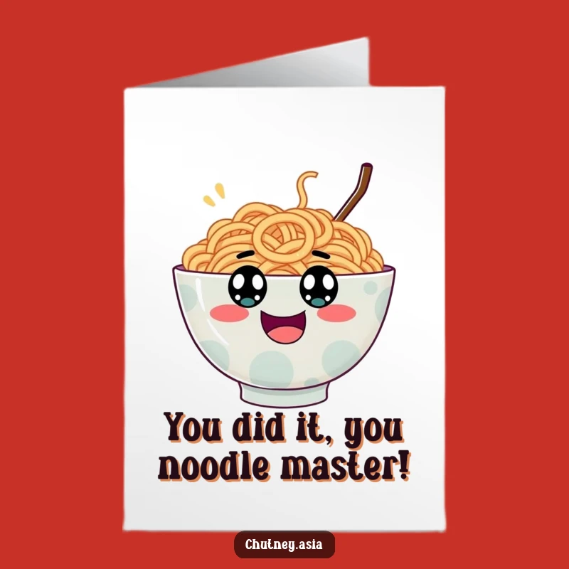 Free Printable Ramen Congrats Card - Googly Eyed Success Downloadable