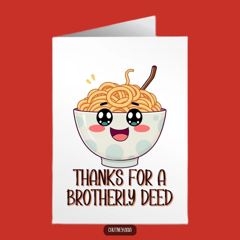 Free Printable Ramen Thank You Card - Googly Eyed Gratitude Downloadable