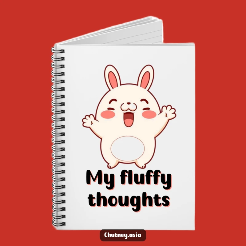 Funny Bao Bun Wave Notebook - Jot Down Ideas with Adorable Foodie Flair