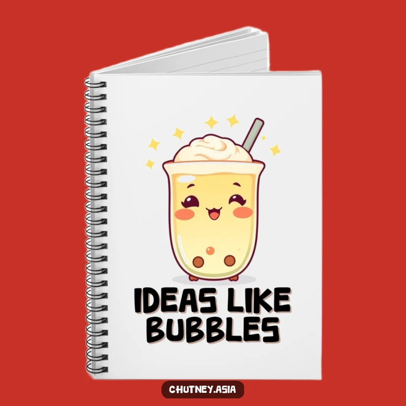 Funny Boba Tea Twinkle Notebook: Jot Down Sweet Ideas, Perfect Funny Gift!